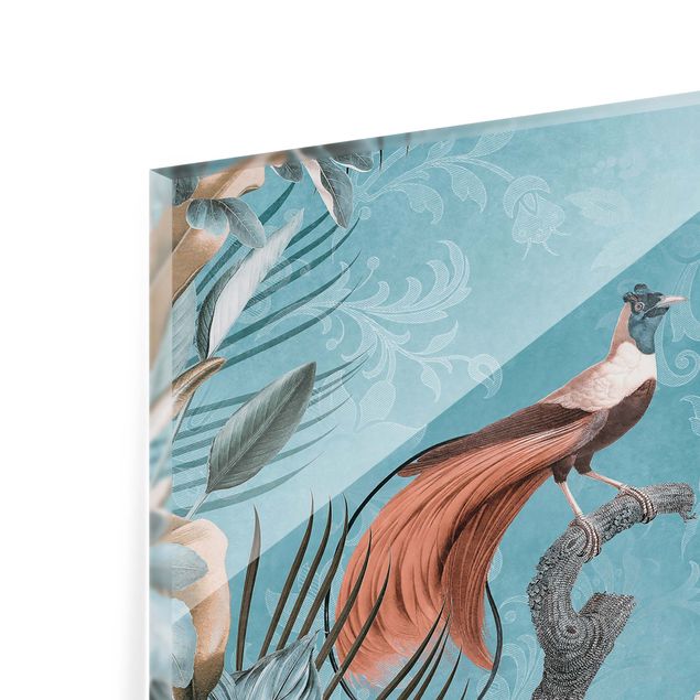Decorazioni cucina Collage vintage - Uccelli del paradiso