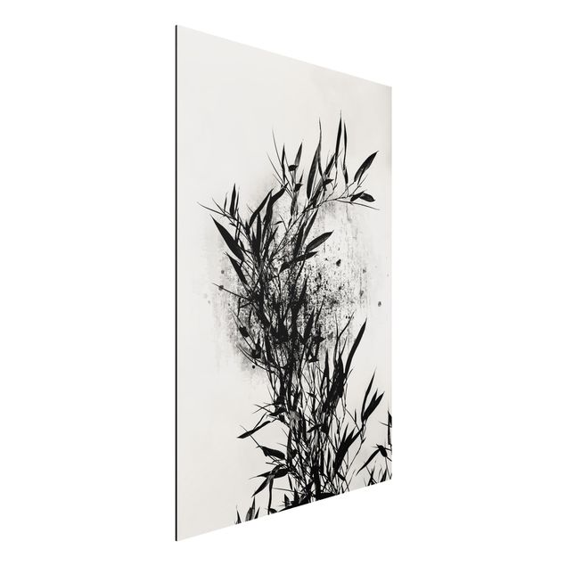 Quadro paesaggio Mondo vegetale grafico - Bambù nero