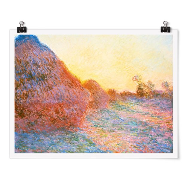 Quadri impressionisti Claude Monet - Un pagliaio alla luce del sole