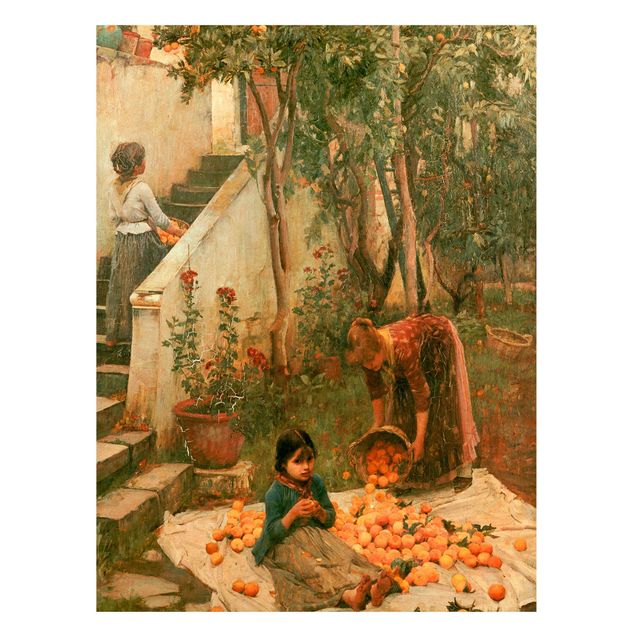 Stile di pittura John William Waterhouse - I raccoglitori di arance