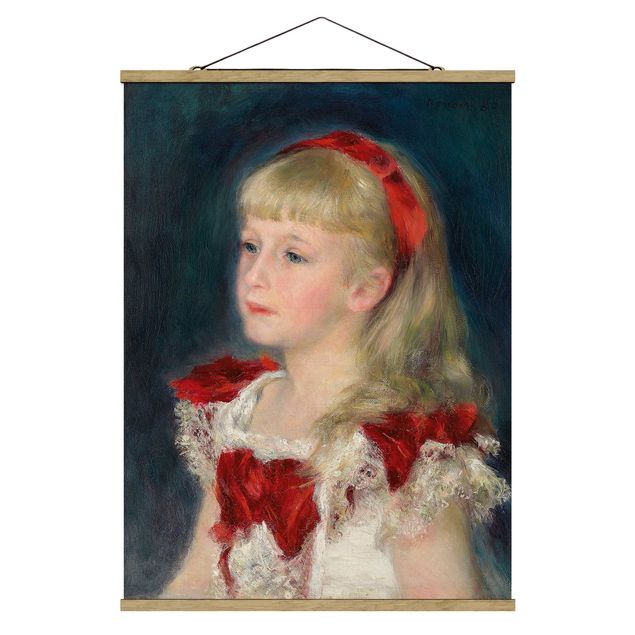 Quadri moderni   Auguste Renoir - Mademoiselle Grimprel con nastro rosso