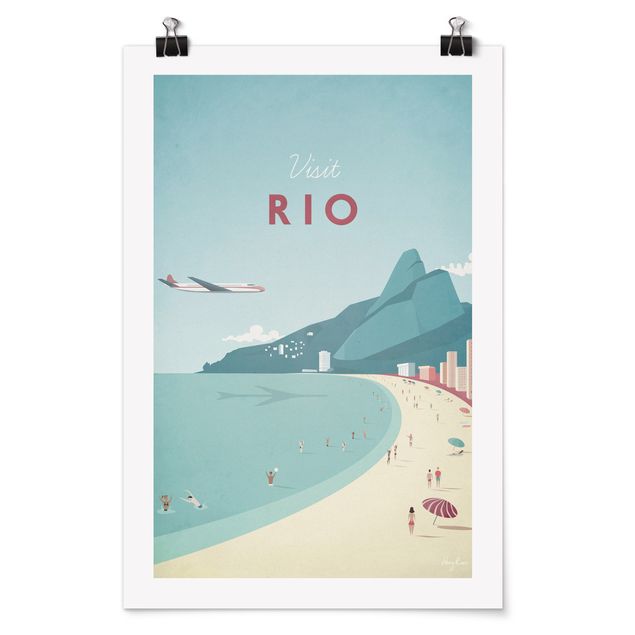 Poster con spiaggia Poster di viaggio - Rio De Janeiro