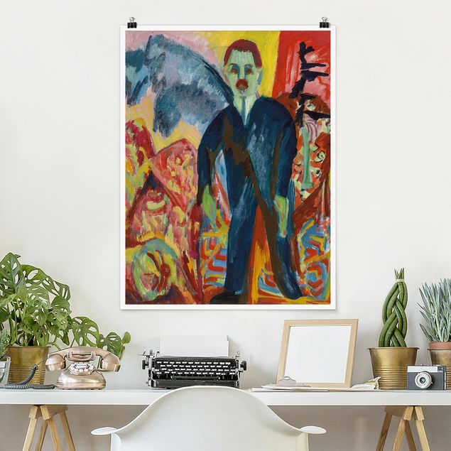 Stampe quadri famosi Ernst Ludwig Kirchner - L'inserviente dell'ospedale