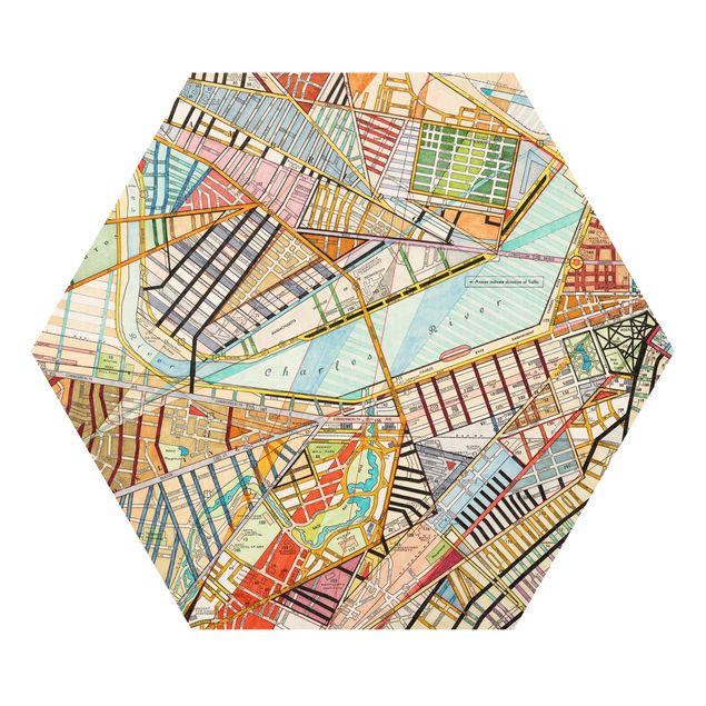 Quadri forex Mappa moderna di Boston