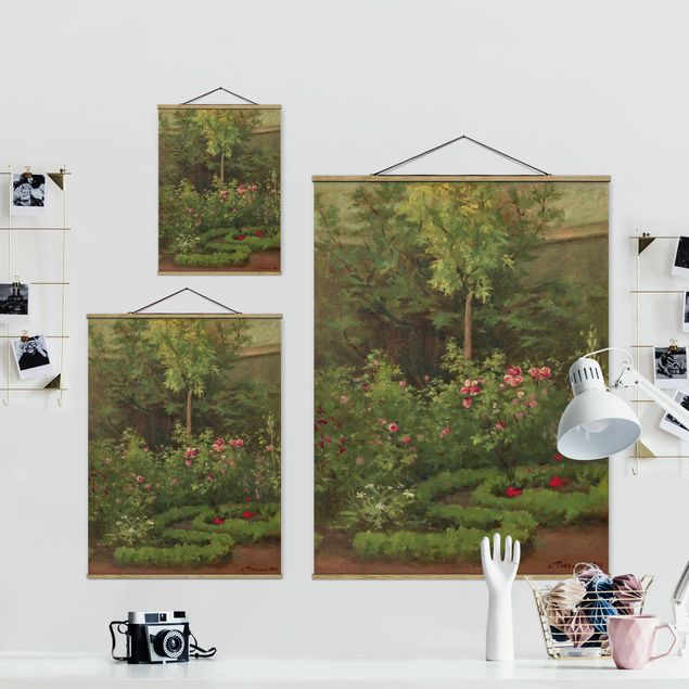 Quadro paesaggio Camille Pissarro - Un roseto
