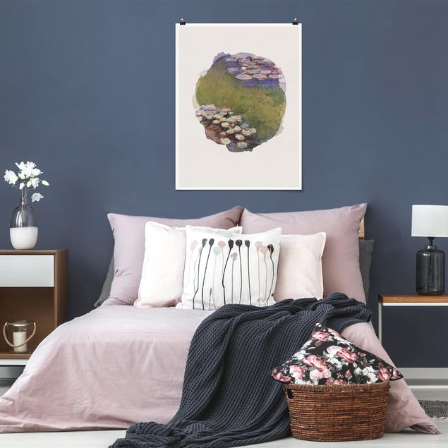 Stile di pittura Acquerelli - Claude Monet - Ninfee