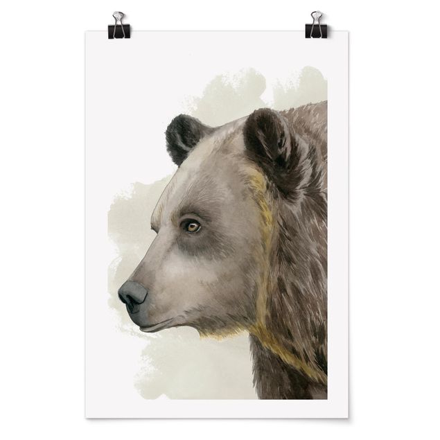 Poster con animali Amici della foresta - Orso
