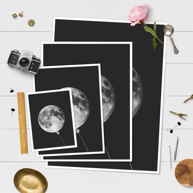 Poster Palloncino con luna