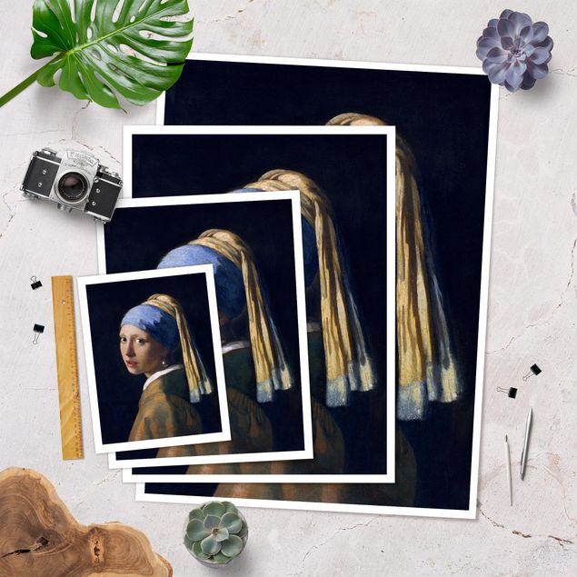 Stampe poster Jan Vermeer Van Delft - Ragazza con l'orecchino di perla