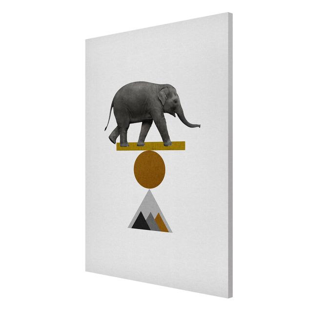 Riproduzioni quadri famosi Arte dell'equilibrio - Elefante