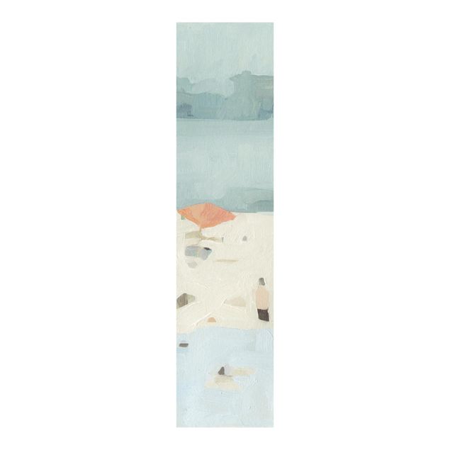 Tende a pannello scorrevoli con paesaggio Banco di sabbia nel mare II