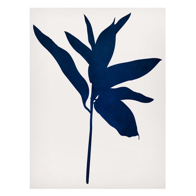 Lavagne magnetiche con fiori Mondo vegetale grafico - Blu