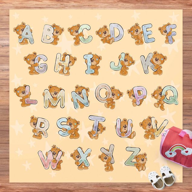 tappeti per balcone Sto imparando l'alfabeto con Teddy dalla A alla Z