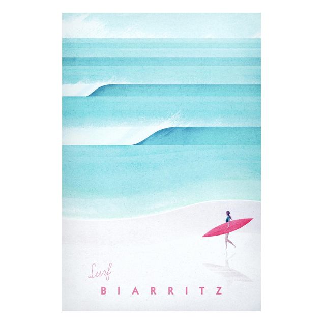 Quadri di mare Poster di viaggio - Biarritz