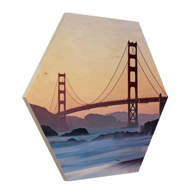 Esagono in legno - San Francisco Romance