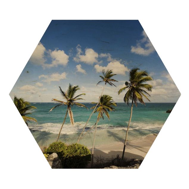 Quadri su legno Spiaggia di Barbados
