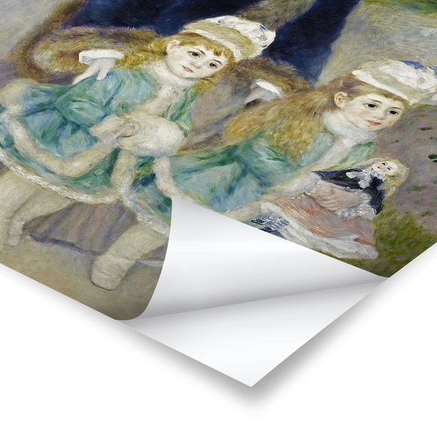 Quadro moderno blu Auguste Renoir - Madre e figli (La passeggiata)
