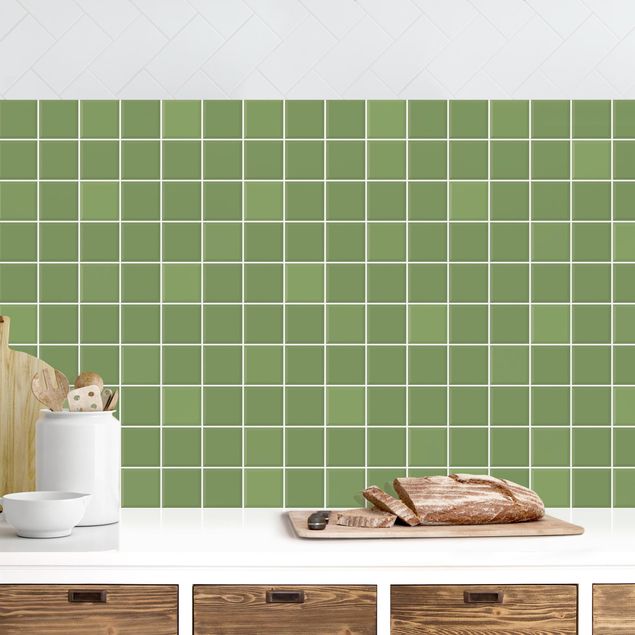 Rivestimenti per cucina effetto piastrelle Piastrelle mosaico - Verde