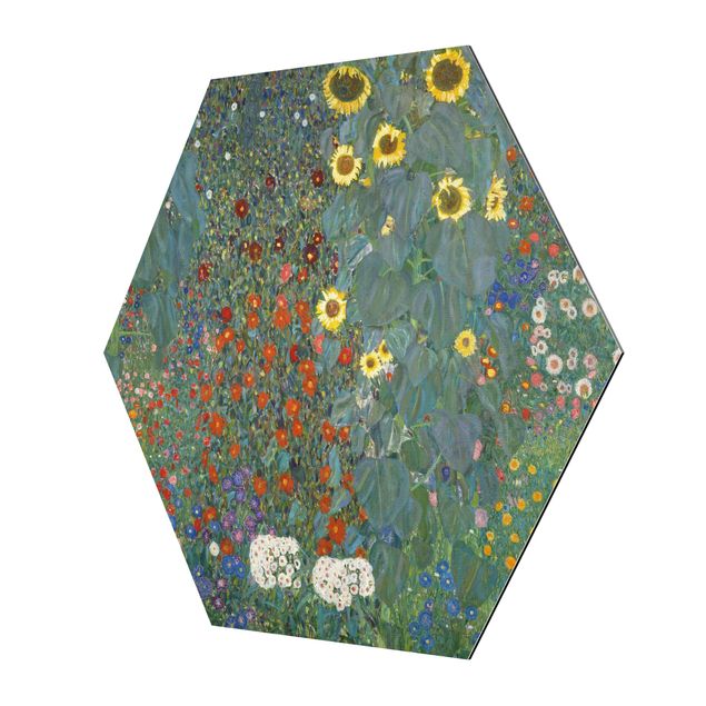 Quadri con fiori Gustav Klimt - Girasoli in giardino