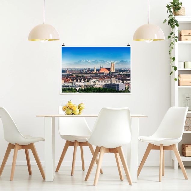 Poster skyline Monaco di Baviera