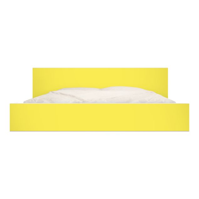 Pellicole adesive per mobili letto Malm IKEA Colore Giallo limone