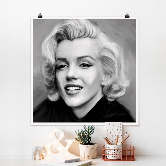 Poster vintage Marilyn in privato