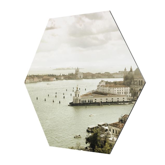 Quadro esagonale Laguna di Venezia