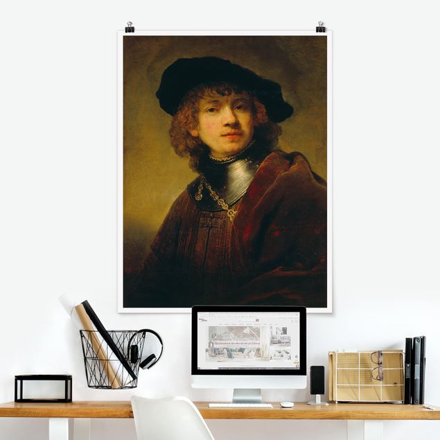 Stampe quadri famosi Rembrandt van Rijn - Autoritratto