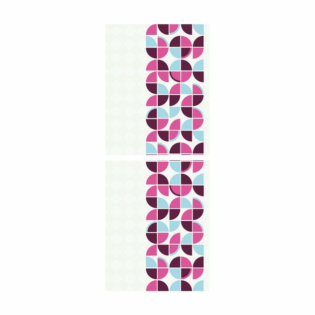 Carta adesiva per mobili IKEA - Billy Libreria - A retro circles pattern design