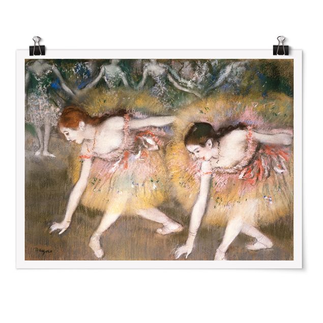 Impressionismo quadri Edgar Degas - Danzatrici che si chinano