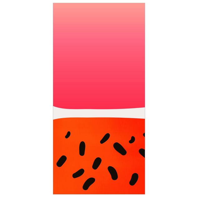 Tenda a pannello - Forme astratte - melone e rosa - 250x120cm