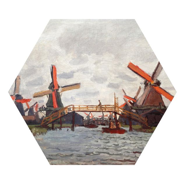 Riproduzioni quadri famosi Claude Monet - Mulini a vento a Westzijderveld, vicino a Zaandam