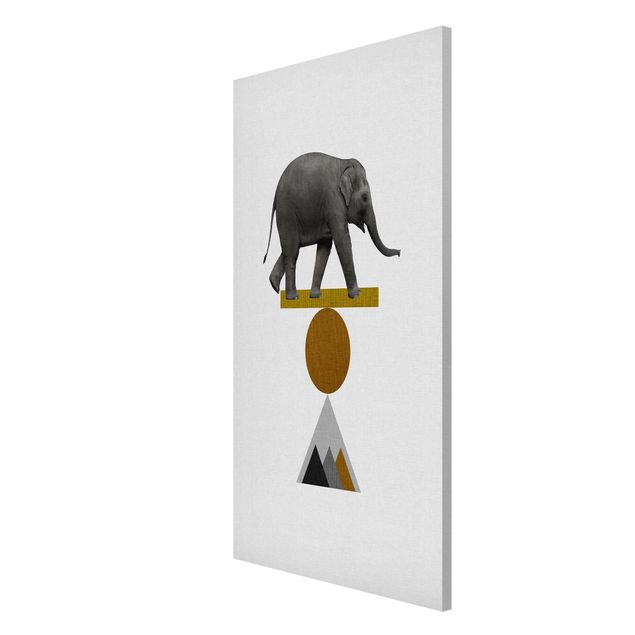 Riproduzioni quadri famosi Arte dell'equilibrio - Elefante
