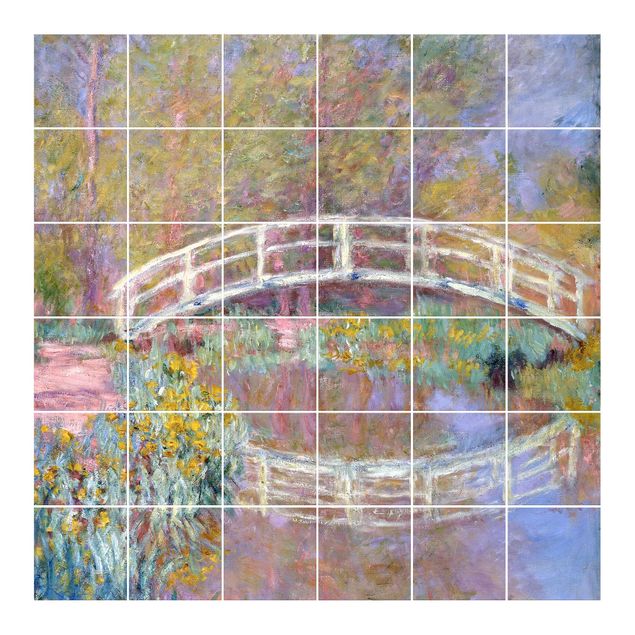 Adesivi per piastrelle con immagine - Claude Monet - Giardino del Ponte di Monet
