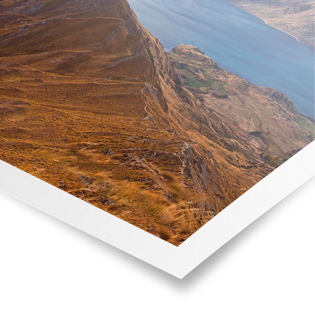 Poster paesaggio Roys Peak in Nuova Zelanda