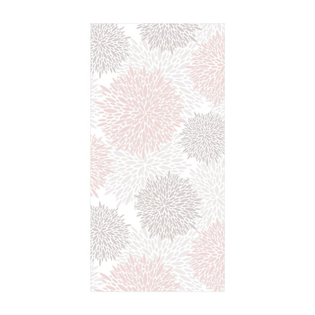 tappeti con fiori Soffione disegnato grande in rosa chiaro