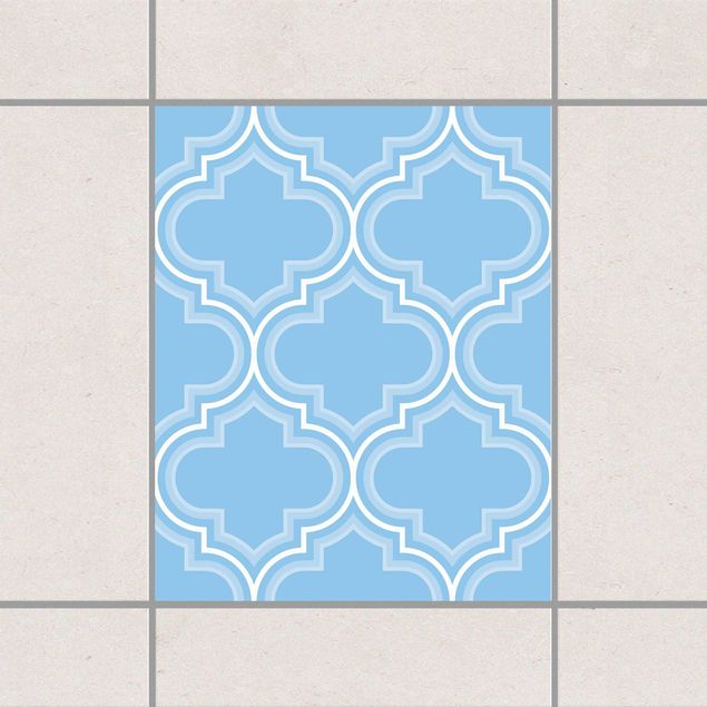 Pellicole per piastrelle stile marocchino Rétro Marocco azzurro