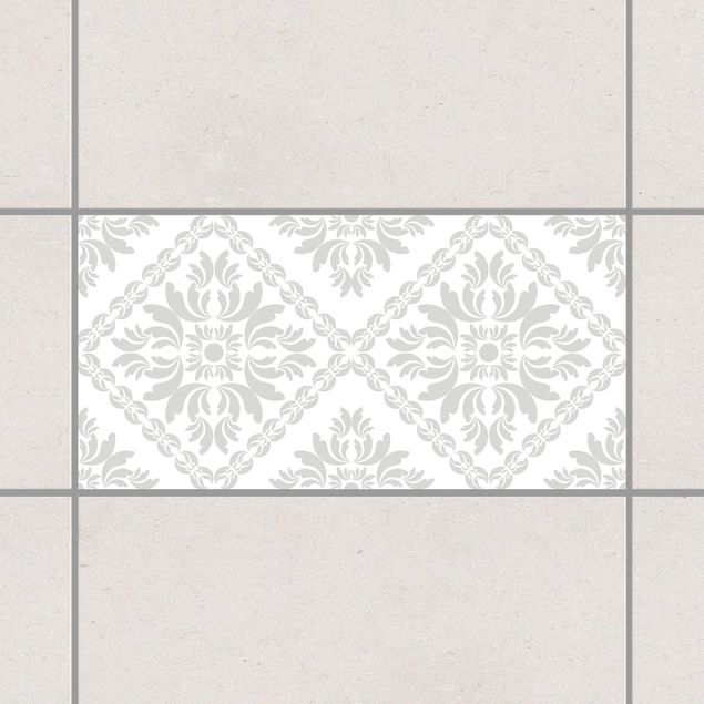 Adesivi per piastrelle con disegni Vera Rosa White Light Grey