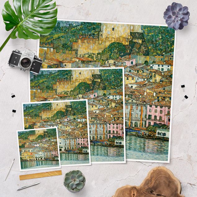 Quadri città Gustav Klimt - Malcesine sul lago di Garda