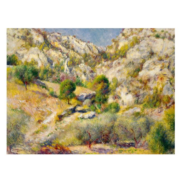 Quadro paesaggio Auguste Renoir - Roccia all'Estaque