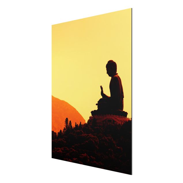 Quadri arancioni Buddha a riposo