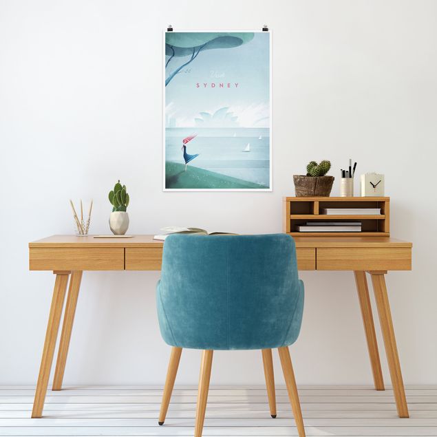Quadri con spiaggia e mare Poster di viaggio - Sidney