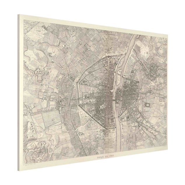 Quadri Parigi Mappa vintage Paris