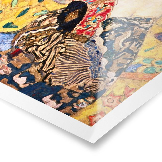 Poster dipinti famosi Gustav Klimt - Signora con ventaglio