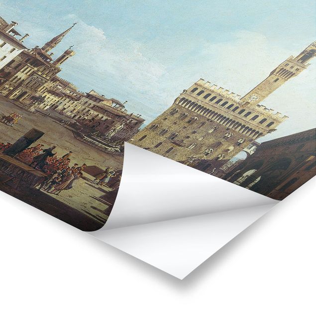 Riproduzioni quadri Bernardo Bellotto - Piazza della Signoria a Firenze