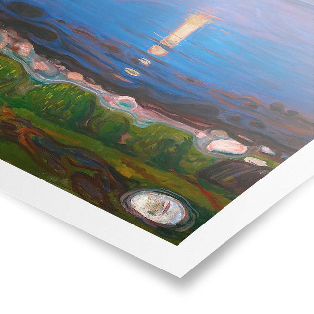 Quadro mare Edvard Munch - Notte d'estate sulla spiaggia