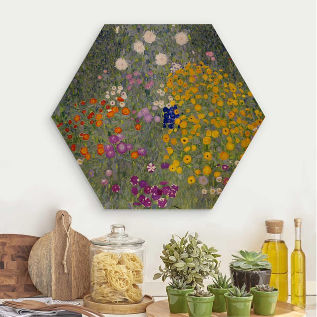 Stile di pittura Gustav Klimt - Giardino di casa