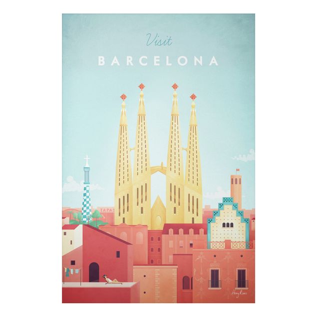 Riproduzioni quadri famosi Poster di viaggio - Barcellona