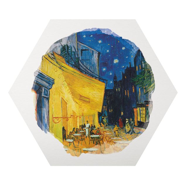 Stile artistico Acquerelli - Vincent Van Gogh - Terrazza del caffè ad Arles