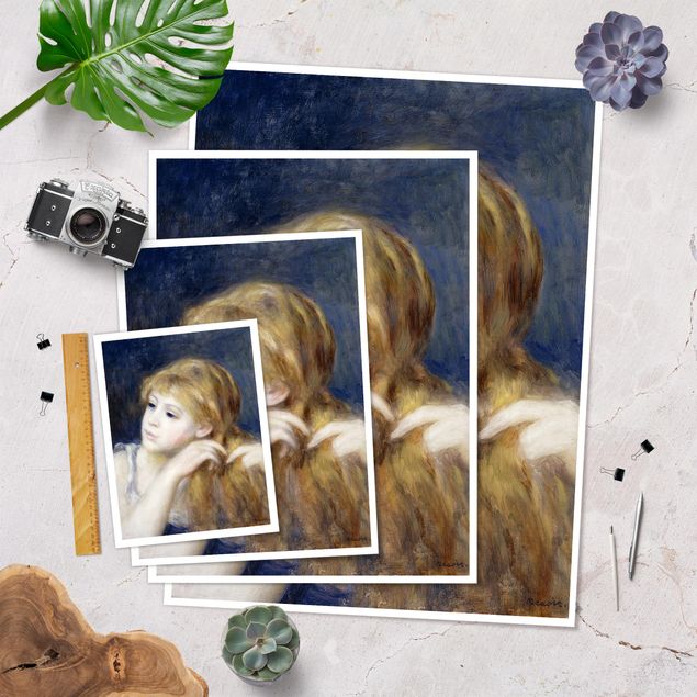 Stampe Auguste Renoir - Testa di giovane donna